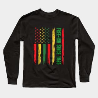 juneteenth flag 2023 Long Sleeve T-Shirt